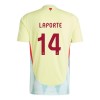 Camisola Espanha Aymeric Laporte 14 Homen Equipamento 2ª Euro 2024